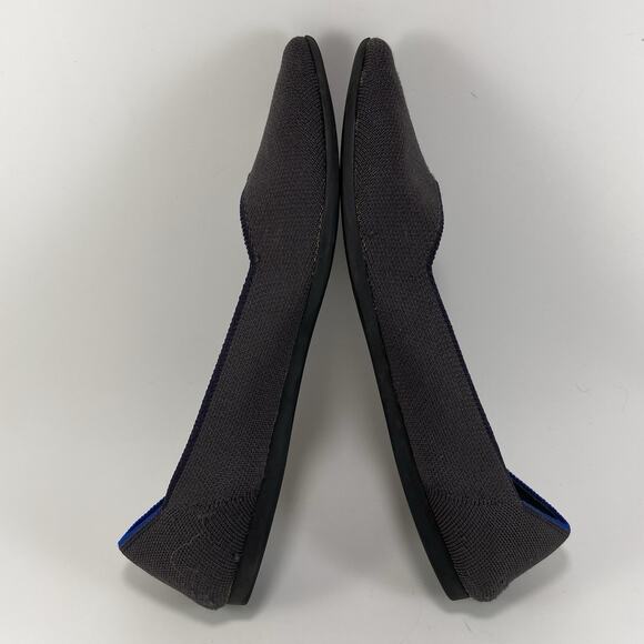 Rothys The Point Ballet Flats Womens Size 10 Slip In Black Dusty Purple - Picture 7 of 9